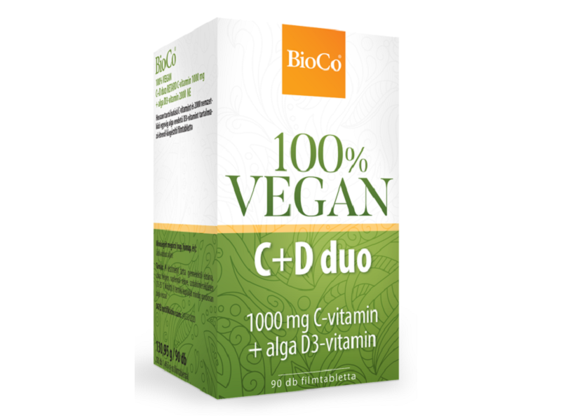BioCo 100% VEGAN C+D duo filmtabletta 90db