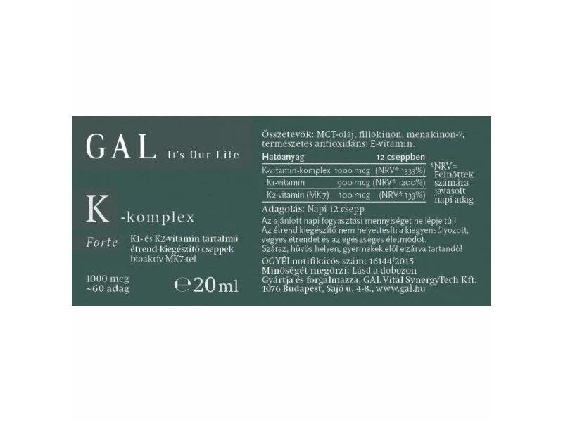 GAL K-komplex forte 20ml 1000mcg ST.