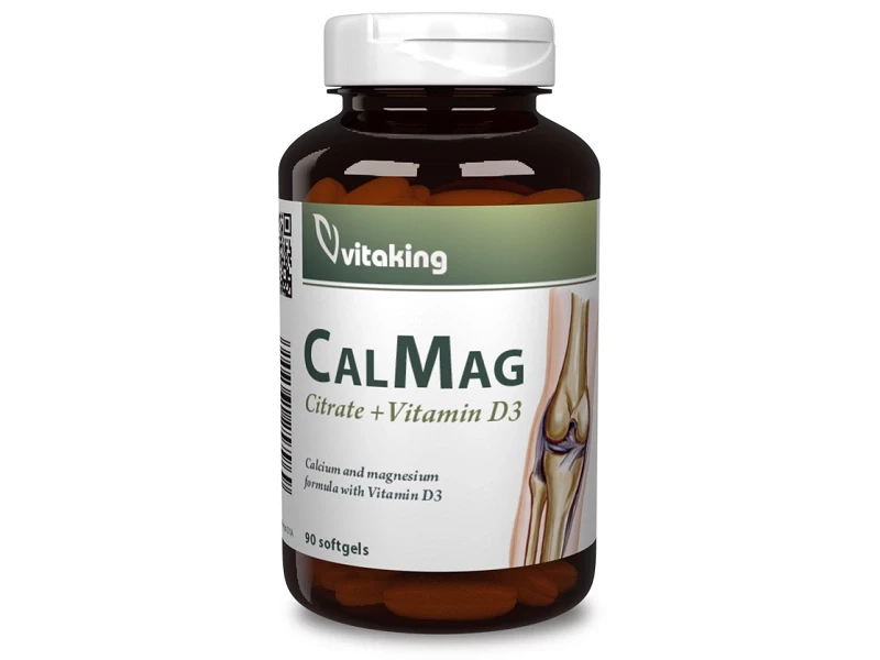 CalMag citrát + D3-vitamin gélkapszula 90 db (Vitaking)
