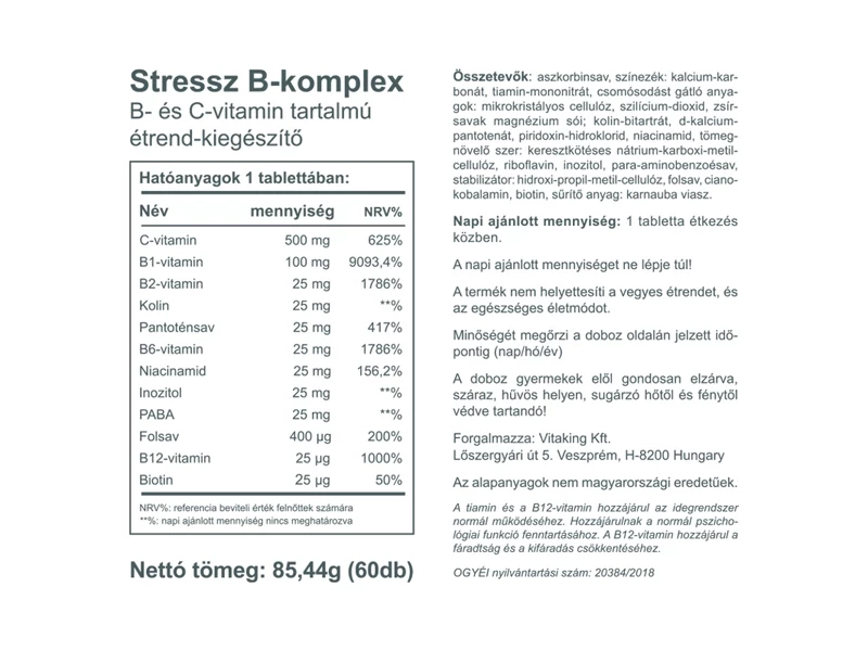 VK B-Complex Stressz 60db