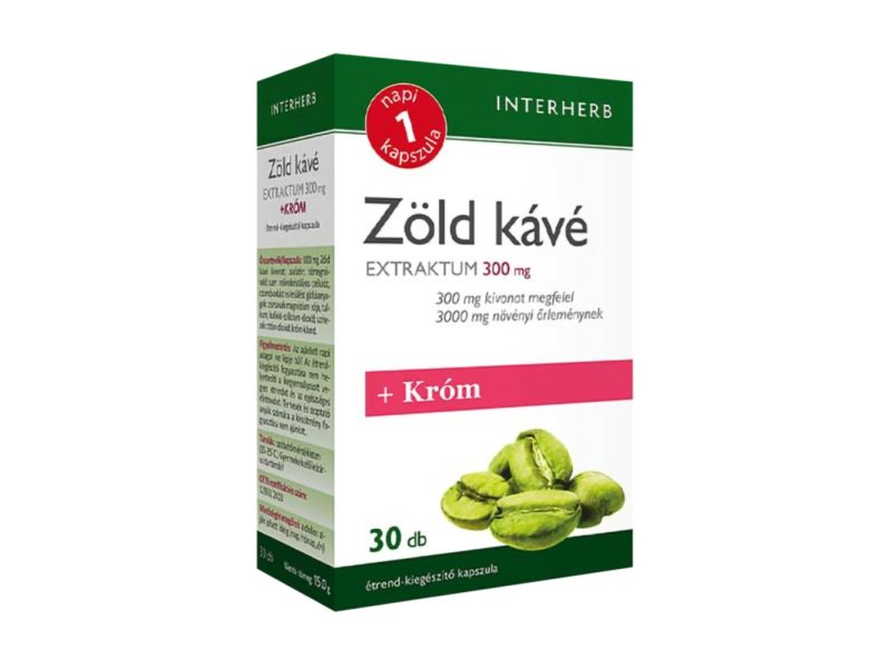 Interherb NAPI1 Zöld kávé Extraktum 300 mg 30 db