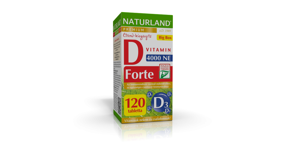 NL Prémium D-vitamin Forte tabletta 120 db - Multi-vitamin webáruház és ...