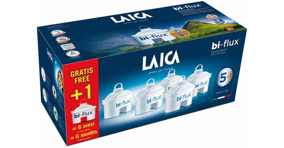 Laica Univerzális Bi-Flux 5 db+1 db ajándék vízszűrőbetét - Multi
