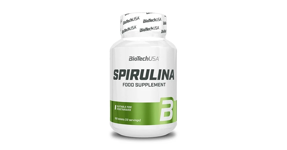 Spirulina tabletta 100 db BioTech USA Multi vitamin web ruh z s